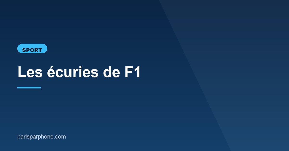 Illustration de l'article consacré aux écuries de F1