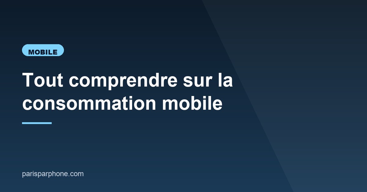 Illustration de l'article consacré à la consommation mobile